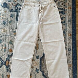 Abercrombie white denim jeans
